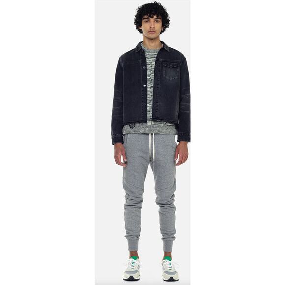 John Elliott Slim Fit Escobar Sweatpants Joggers Mens Size 3 Large Grey Pockets - Picture 1 of 11